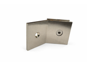 Shower Bracket - Wall to Glass - 135 Degree - Brass - Brushed Nickel